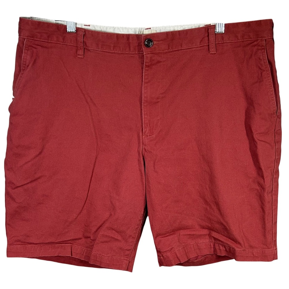 Dockers Mens Red Chino Shorts‎ Size 40 Flat Front Casual Summer Outdoor